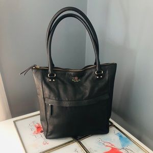 Kate Spade Black Leather Tote